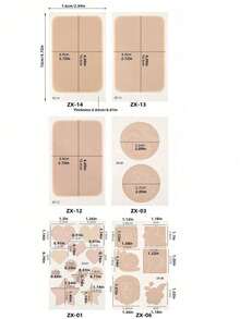 Silicone Scar Sheets - Gentle, Washable, Reusable, Suitable For Surgical Scars, C-Section Scars And Hypertrophic Scars - Soft, Breathable, Waterproof Silicone Scar Sheets, Effective Scar Management - Multicolor - View 5