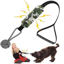 Juguete interactivo de tira y afloja para perros de 78,74 cm con chirrido fuerte, juguete de cuerda para el entrenamiento de cachorros, masticación y alivio del aburrimiento, adecuado para perros medianos