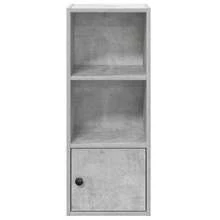 vidaXL Bibliothèque gris béton 31x24x77 cm ingénierie du bois - Gris - Voir 5