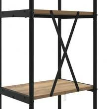 vidaXL Étagère Chêne artisanal 40 x 30 x 183 cm Bois d'ingénierie - Tabac - Voir 9