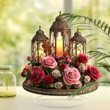 Acrylic Castle Decor, Desktop Ornament, Office Desk Decoration