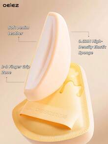 OEIEZ 2个装美妆海绵粉扑，大号，快速打造无瑕妆容，遮瑕海绵适用于液体和膏状粉底液。 - 彩色 - 查看 6