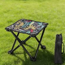 1个便携式户外折叠凳：钢架结构，适合成人使用，非常适合露营、野餐和钓鱼。 - 彩色 - 查看 9