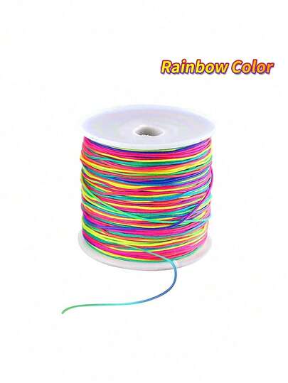 1mm Bracelet String, Sturdy Rainbow String Cord For Jewelry Making, Necklaces, Beading And Crafts