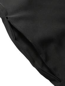 Áo choàng dài tay màu trơn dành cho nam, có khóa kéo và viền vàng, chất liệu nhẹ, thích hợp cho mùa xuân/hè, quà tặng lễ hội Trung Đông/Ả Rập cho bạn bè và gia đình. - màu đen - Xem 8