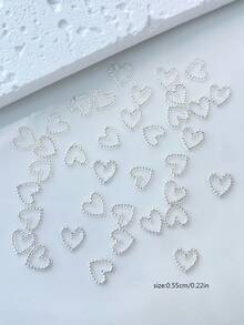 TSZS 30pcs Heart Shaped Nail Art Decorations, Y2K Nail Accessories, Alloy Nail DIY Supplies