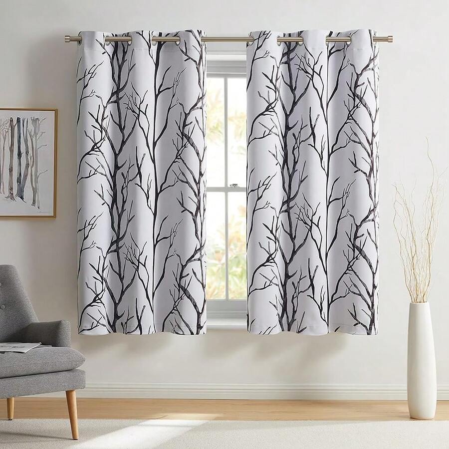 VCNY Home - Blackout Curtains, Window Treatment With Grommet Top, Nature Home Decor (FKingdom Ivory, 40\ X 63\) - Ivory - View 1