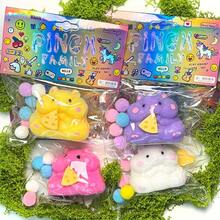 1Pcs Handmade Taba Hamster Stress Toys, Soft Sticky Silicone Fidget Toys For Adults & Kids, Cute Hamster Squeeze Toys, Sensory Anxiety Relief Toys For Party Favors & Gifts - 粉色 - 查看 7