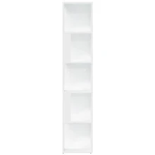 vidaXL Armário de ângulo branco 33x33x164,5 cm Bois d'ingénierie - Branco - Ver 5