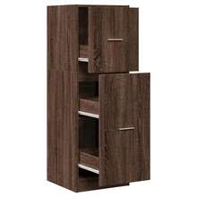 vidaXL Armadio da farmacia marrone chêne 40x41x118 cm in legno d'ingegneria - Castano - Visualizzare 2