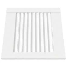 vidaXL Porte d'armoire à persiennes branco 39,5x39,4 cm pino sólido - Branco - Ver 3