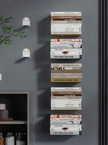 Bộ 1/2/4 kệ treo tường, giá sách vô hình, kệ trưng bày treo tường, thích hợp cho văn phòng, phòng chơi game, nhà bếp, có thể dùng để đựng sách, cây cảnh và đồ trang trí nhà cửa. Kệ lưu trữ treo tường, không cần lắp ráp. - Nhiều màu - Xem 8