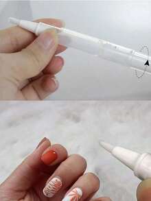 3/5毫升透明旋转笔 | 可填充空指甲油笔（带刷头） | 唇彩涂抹器 | 睫毛增长精华液管 | 角质层护理油笔 | 精油分配器 | 便携式化妆工具，适用于DIY美容、沙龙、家庭和个人护理 - 彩色 - 查看 3