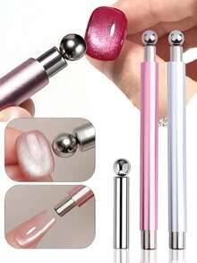 Dụng cụ mài móng nam châm hai đầu hình mắt mèo, bề mặt nhẵn bóng, phù hợp với nhiều màu sơn khác nhau như sơn gel. Nam châm làm móng, dụng cụ làm móng, dụng cụ nam châm làm móng, phụ kiện làm móng, phụ kiện làm móng chuyên nghiệp, dụng cụ thời trang, thiết kế chính xác, cấu trúc chắc chắn. - Nhiều màu - Xem 3