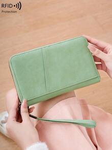 RFID屏蔽大容量护照夹超薄旅行钱包 - 精美礼品 - 男女必备旅行配件 - 彩色 - 查看 17