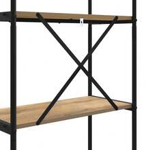 vidaXL Étagère Chêne artigianale 60 x 30 x 183 cm Bois d'ingénierie - Castano - Visualizzare 9