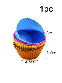 1/2/4pcs New Thickened Handle Cake Mold, Suitable For Home Kitchen Air Fryer Egg Cup Baking Mold, Suitable For Air Fryer Baking