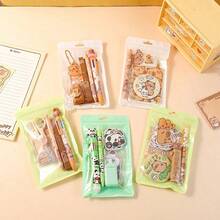 水豚迷你文具套装 - 多样实用的学习用品套装，完美的返校礼物，至少包含5种款式，学生理想之选 - 小巧实用的返校文具套装 - 彩色 - 查看 11