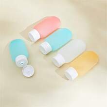 4个60毫升彩色可重复灌装旅行瓶，适用于乳液、洗发水和沐浴露，非常适合旅行，可重复使用的便携容器，旅行必备品，个人护理用品，符合随身携带标准，防漏，方便露营、户外活动、徒步旅行、酒店住宿、化妆品收纳、浴室用品，女士礼物 - 彩色 - 查看 6