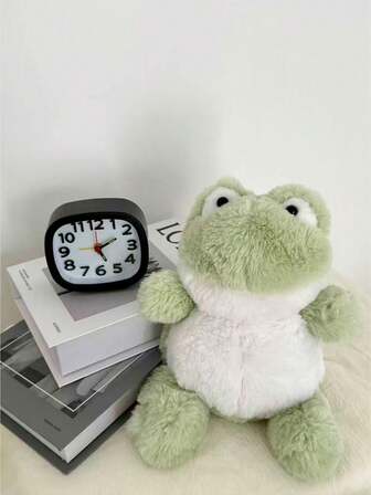 1 pieza Muñeco de peluche suave de rana de 26cm/10.24in, muñeco de abrazo y sueño cómodo, gran decoración del hogar, excelente regalo para fiesta de cumpleaños, Navidad, Día de San Valentín