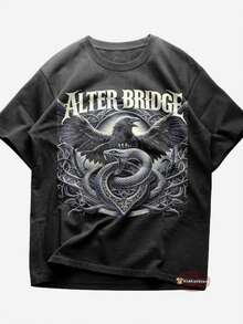 Alter Bridge T-Shirt - Blackbird - Alter Bridge Merch - Unisex Rock Tee - Gift For Hard Rock Lovers - 黑色 - 查看 1