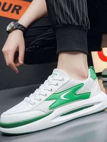 2025秋冬新款篮球运动鞋、男士休闲运动鞋、厚底运动鞋、跑步鞋 - 白色 - 查看 2