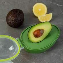 1PC Reusable Avocado Preservation Box - Fruit Storage Container, Plastic Flip Design, Refrigerator Food Storage Box, Used To Keep Avocados Fresh, Lock In Moisture, Ideal Refrigerator Storage Container, Kitchen Storage Accessories, Kitchen, Kitchen Accessories, Kitchen Supplies - Multicolor - View 4