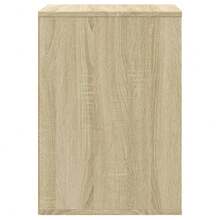 Commode d'angle vidaXL chêne sonoma 60x41x58 cm en bois d'ingénierie - Tabac - Voir 6