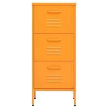 vidaXL Armoire de rangement Jaune moutarde 42,5x35x101,5 cm Acier - Jaune citron - Voir 3