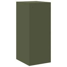 vidaXL Armário de dossiê com gaveta verde oliva 44 x 50 x 106,5 cm - Verde Azeitona - Ver 10