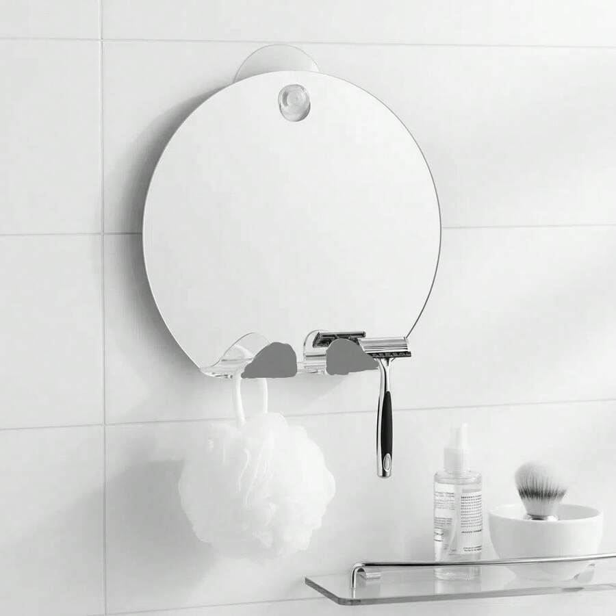 Lustro prysznicowe nieparujące, akrylowe, odporne na stłuczenia, montowane na ścianie, lustro do makijażu i golenia, bezramowe, superprzezroczyste lustro (przed użyciem należy zdjąć folię ochronną) - one-size - Zobacz 1