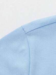 Balabala Girls' Short Sleeve T-Shirt, Round Neck, Breathable Quick-Dry Fabric, Soft And Comfortable, Suitable For Summer Wear - Light Blue - View 6