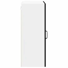vidaXL Armário de cozinha 50 x 31 x 80 cm Bois d'ingénierie preto - Preto - Ver 7