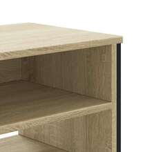 meuble TV vidaXL chêne sonoma 122x34x41 cm en bois d'ingénierie - Tabac - Voir 7