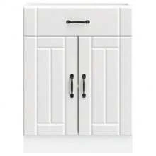 vidaXL Armario de cocina Lucca blanco madera de ingeniería - Blanco - Ver 4