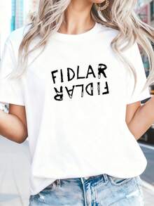 Fidlar Men'S Flipped Logo T Shirt - White 1 - View 2