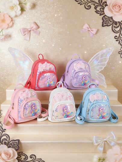 1 st ny sjöjungfruryggsäck: Med rosett, paljetter och utsmyckningar har denna avslappnade men eleganta ryggsäck dragkedja och justerbara axelremmar. Perfekt för shopping och resor, rymmer den enkelt vardagliga nödvändigheter. Ett mångsidigt plagg och en modefavorit, den passar olika stilar och tillfällen, vilket gör den mycket anpassningsbar. Den är också en utmärkt present till vänner. Glad Ramadan!