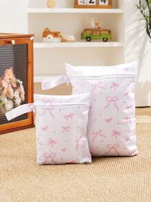 2pcs Wet/Dry Separated Beach Travel Storage Bag Diaper Bag - Multicolor - View 3