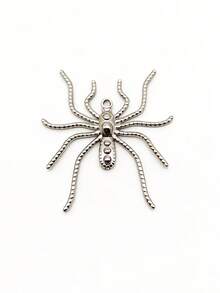 1个不锈钢夸张蜘蛛吊坠，独特的嘻哈风格配饰，趣味派对装饰品