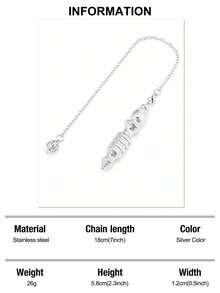 1pc Gold-Color Copper Metal , For Divination, Meditation, Qi Gong Balancing, Body Healing, Chakra Spirituality H202 - Pendulum - View 11