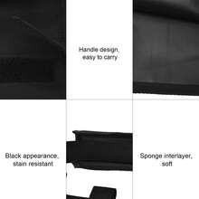 Foldable Storage Bag Made Of Waterproof Oxford Cloth With Sponge Padding. Black Multifunctional Carrying Bag For Outdoor Picnics And Travel. - Hitam - View 5