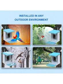 Intelligent Solar Bird Feeder With 5 Million Pixel Automatic Shooting And 10,000 Types Of Bird Recognition. A Must-Have Tool For Bird Watching. - 1.5L - View 7