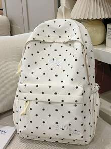 Nueva mochila casual minimalista y elegante de estilo coreano, durable y versátil - Blanco - Ver 5