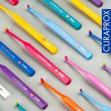 Curaprox CS 1006 Single Toothbrush U2013 Targeted Cleaning For Gumline And Braces | Ultra-Soft Single Tuft | For Sensitive Teeth And Implants - MàuA - Xem 5