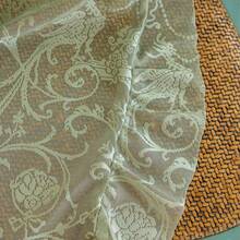 Green Sheer Curtains 108 Inch Long Living Room - Shabby Chic Floral Ruffled Curtains, Elegant Knitted Privacy Rod Pocket, Emerald Green, Spring/Summer, 1 Pair, 59 X 108 Inch - 鼠尾草綠 - 查看 5