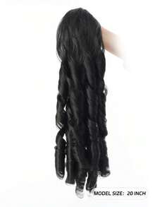 Wavy Ponytail Wig, Synthetic Drawstring Roman Curl Ponytail Wig, Retro Synthetic Ponytail Braid, Loose Curly Ponytail Braid, Clip-On Wig, Suitable For Everyday Use. - Multicolor - View 4