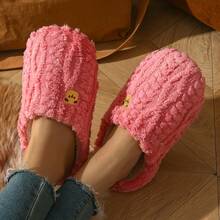 Women's Fluffy Warm Thick Indoor House Slippers For Winter - Pink - View 5