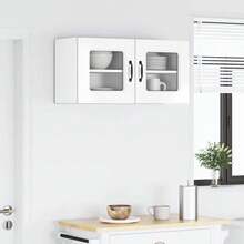 vidaXL Armario de cocina Kalmar 2 unidades blanco brillante 40 x 31 x 40 cm - Blanco - Ver 4