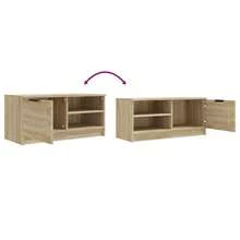 vidaXL Muebles para TV 2 piezas madera sonoma 80x35x36,5 cm madera de ingeniería - Marrón - Ver 9