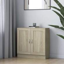 vidaXL Bibliothèque Chêne sonoma 82,5x30,5x80 cm Legno d'ingegneria - Castano - Visualizzare 1